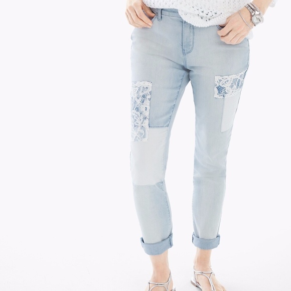 Chico's Denim - Chico's So Slimming Patchwork Jeans Size 8